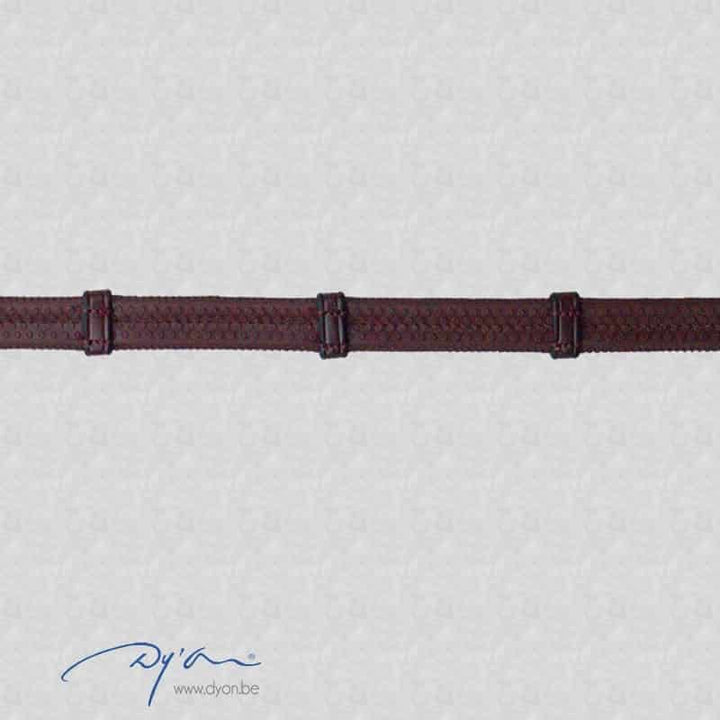 Dyon Rubber Reins With 7 Leather Loops Monkey Buckle
