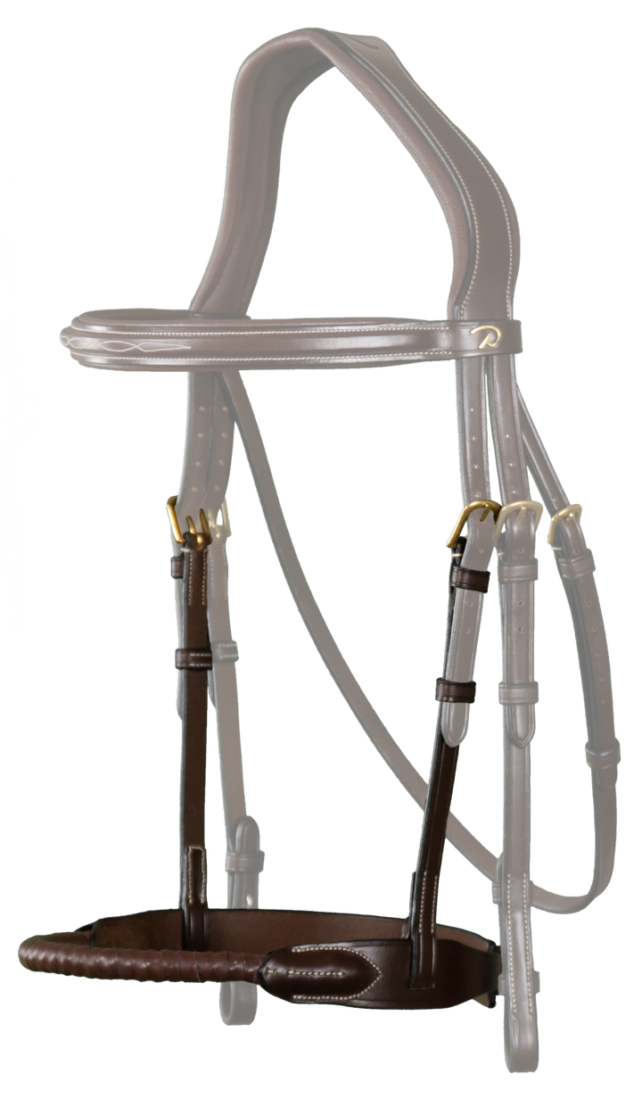 Dyon Leather Covered Rope Noseband