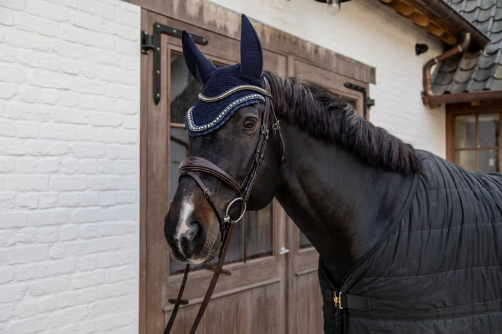 Kentucky Horsewear Fly Veil Wellington Big Stone & Pearl Soundless