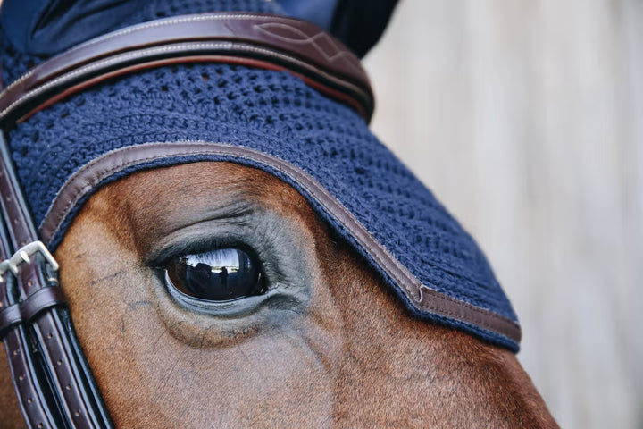 Kentucky Horsewear Fly Veil Wellington Leather Soundless