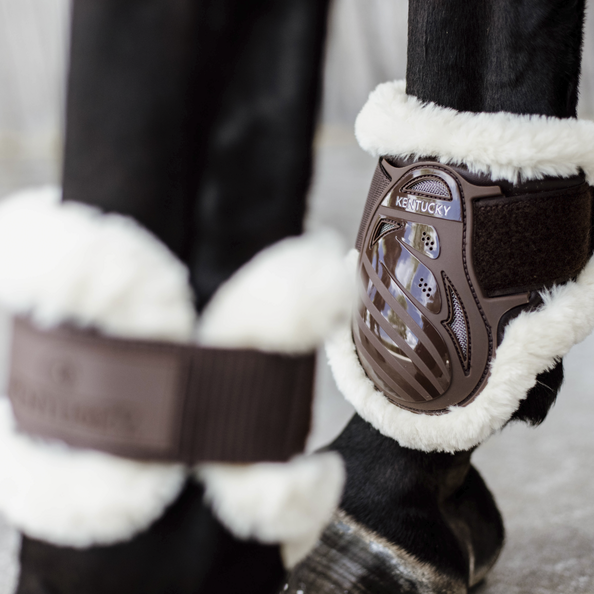 Kentucky Horsewear Vegan Sheepskin Young Horse Fetlock Boots