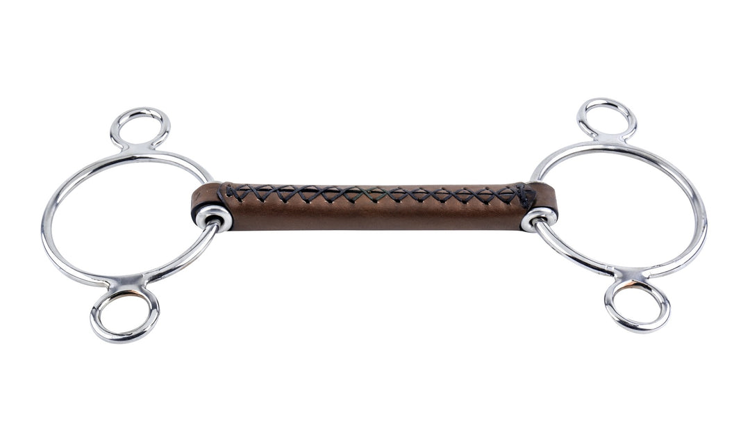 Trust Equestrian 3 Ring Leather Bits