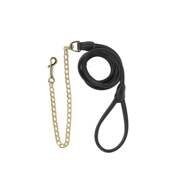 Kentucky Horsewear Leather Chain Lead 270Cm