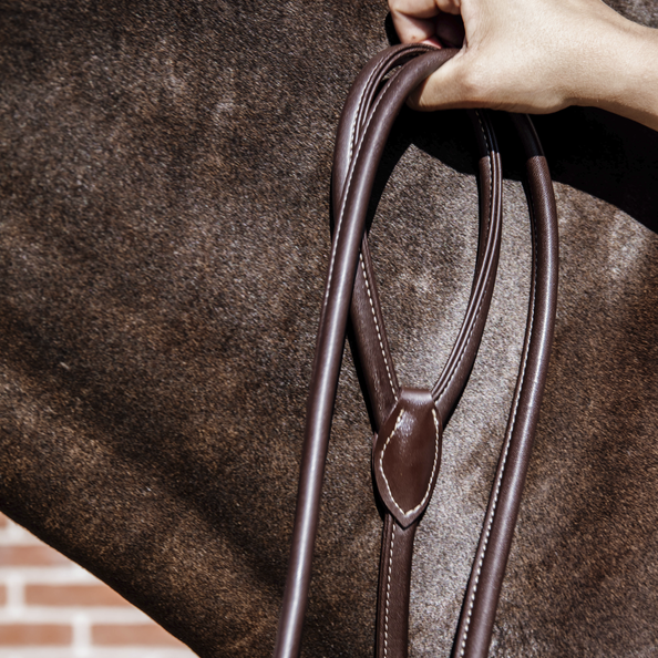 Kentucky Horsewear Leather Chain Lead 270Cm