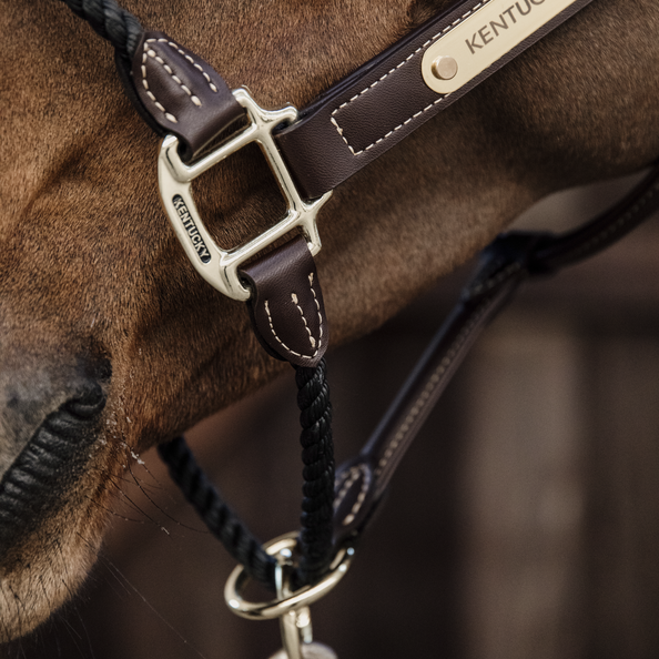 Kentucky Horsewear Leather Rope Halter