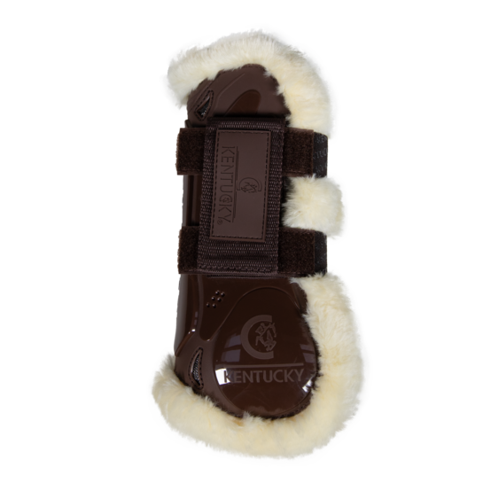 Kentucky Horsewear Vegan Sheepskin Tendon Boots Velcro