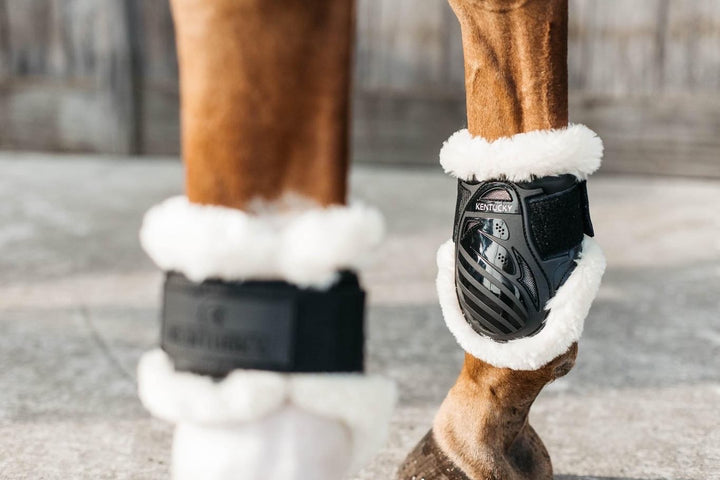 Kentucky Horsewear Vegan Sheepskin Young Horse Fetlock Boots