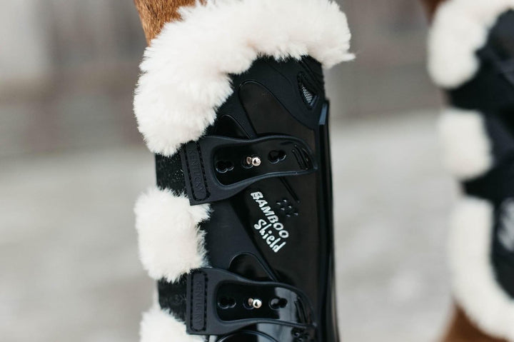 Kentucky Horsewear Vegan Sheepskin Tendon Boots Bamboo Elastic