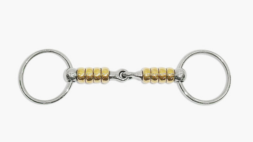 Metalab Magic System, Ring Snaffle Bit, Copper Cherry Roller