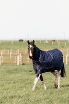 Kentucky Horsewear Turnout Rug All Weather Quick Dry Fleece with Neck 150g - shown in navy