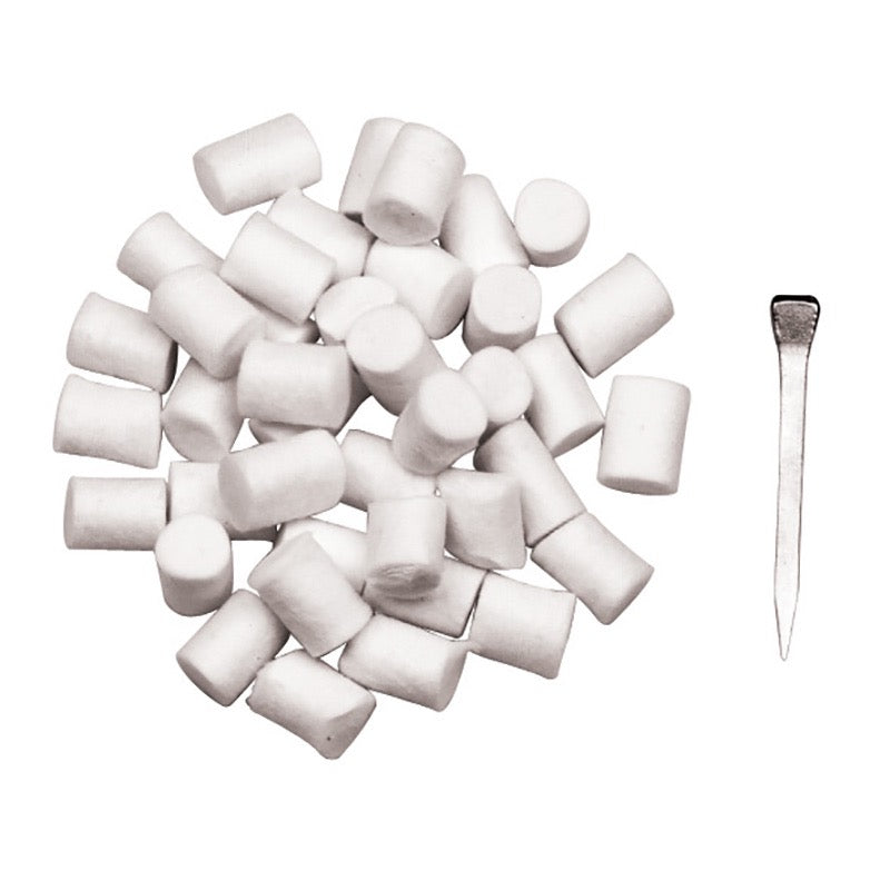 Agrihealth Cotton Stud Sleepers - Pack of 50 (White)