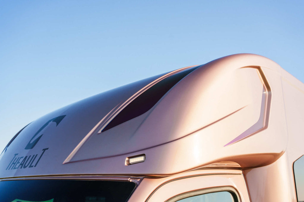 Luton pod detail of a Theault Aero Sprinter horsebox
