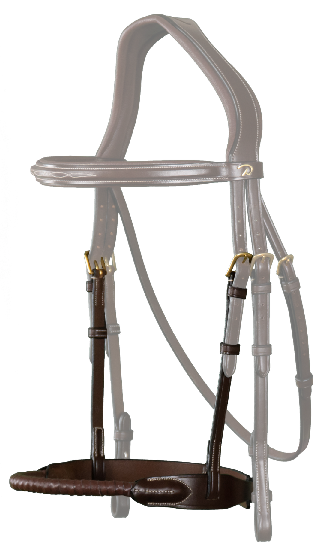 Dyon Leather Covered Rope Noseband