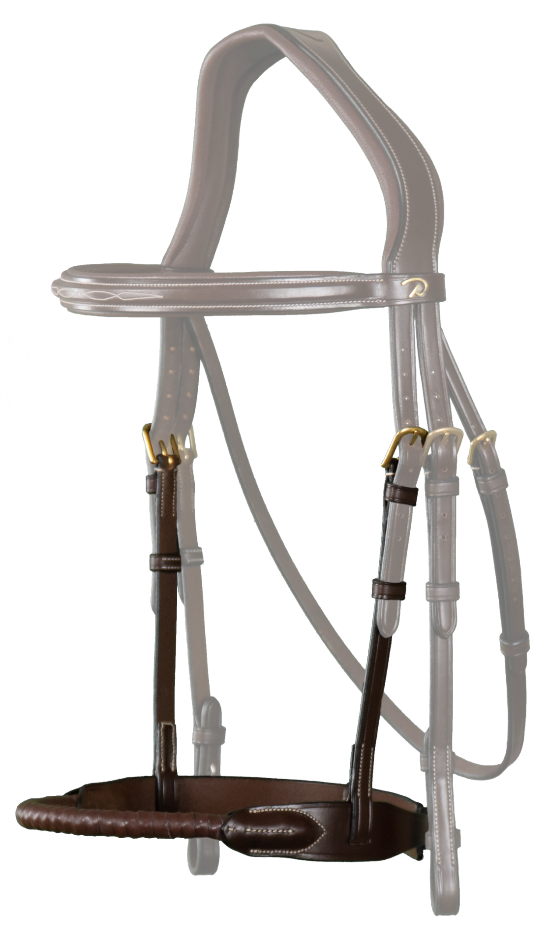 Dyon Leather Covered Rope Noseband