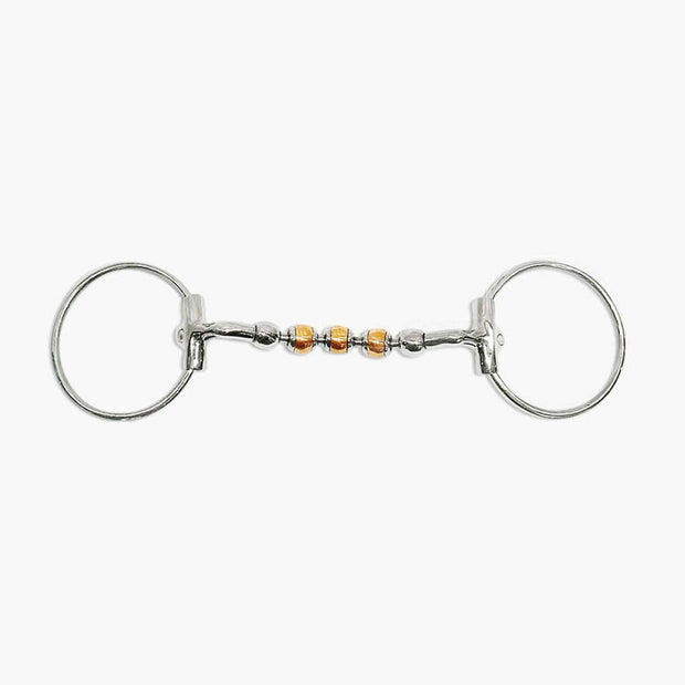 SS Ring snaffle rollers 10mm