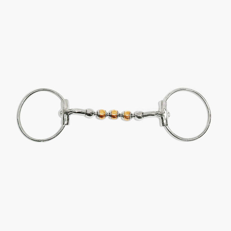 SS Ring snaffle rollers 10mm