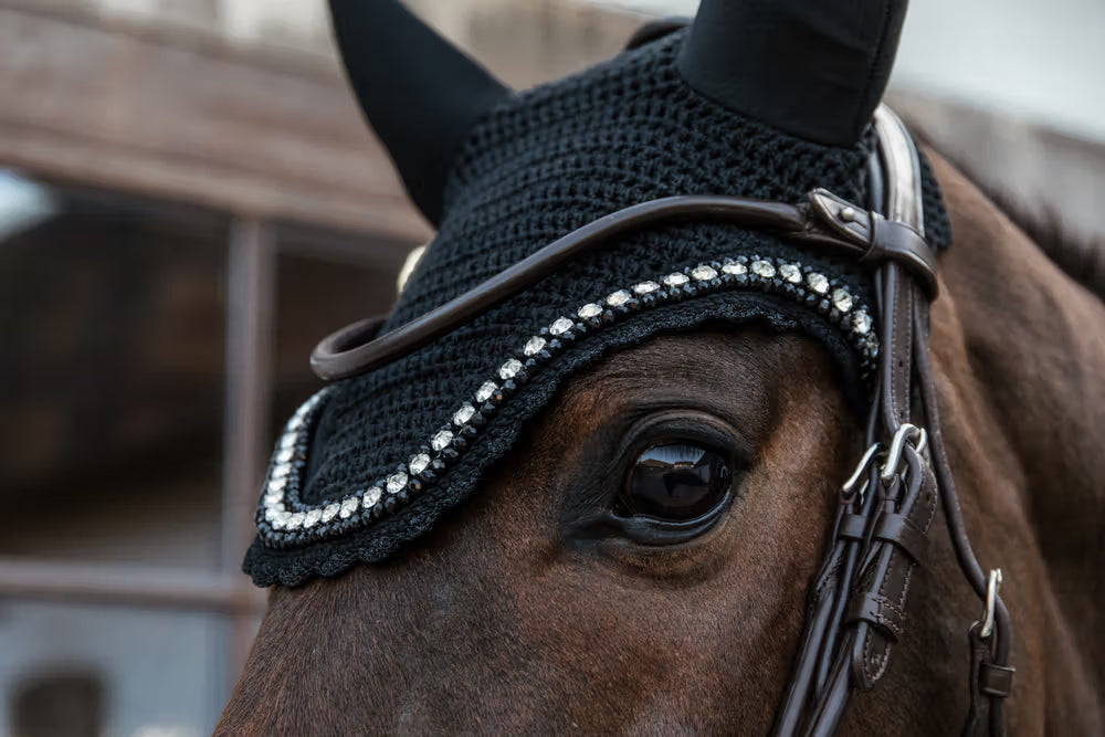 Kentucky Horsewear Fly Veil Wellington Big Stone & Pearl Soundless