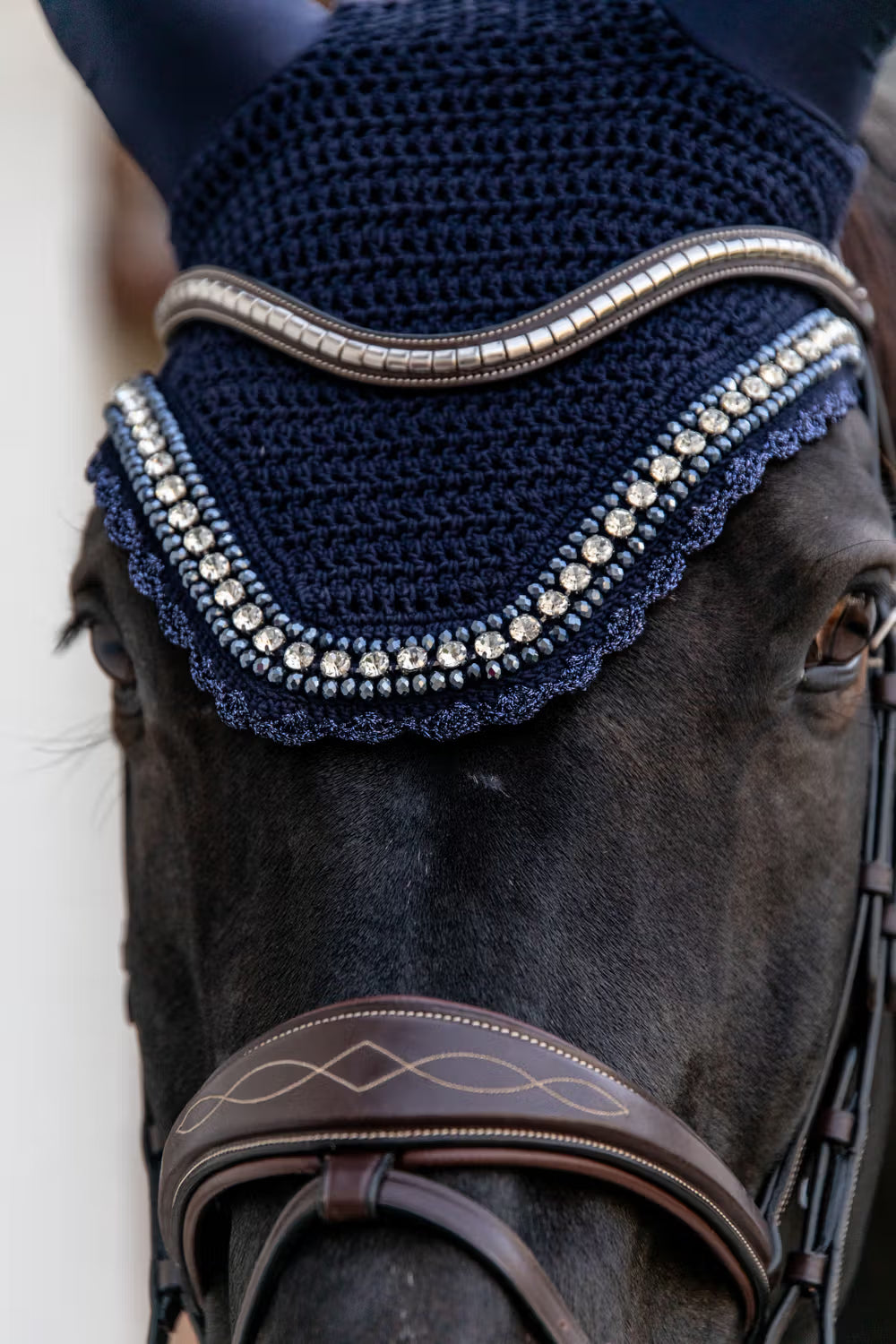 Kentucky Horsewear Fly Veil Wellington Big Stone & Pearl Soundless