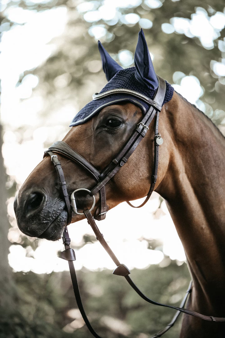 Kentucky Horsewear Fly Veil Wellington Leather Soundless
