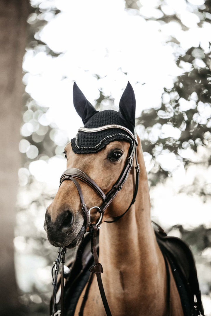 Kentucky Horsewear Fly Veil Wellington Stone & Pearl Soundless