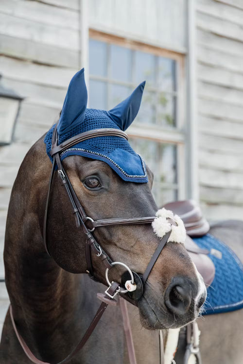 Kentucky Horsewear Fly Veil Wellington Velvet Pearls Soundless