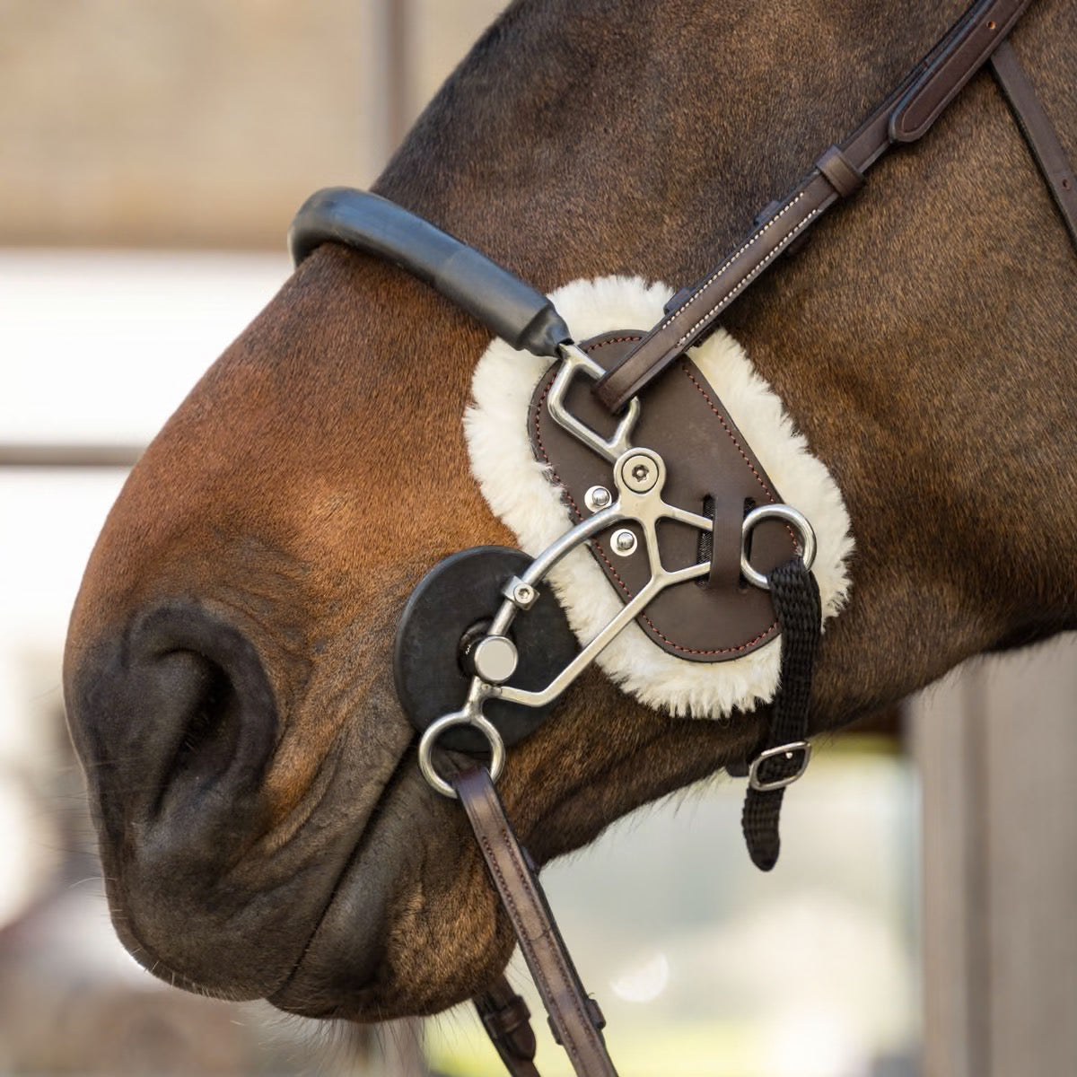 Kentucky Horsewear Hackamore Protection Sheepskin