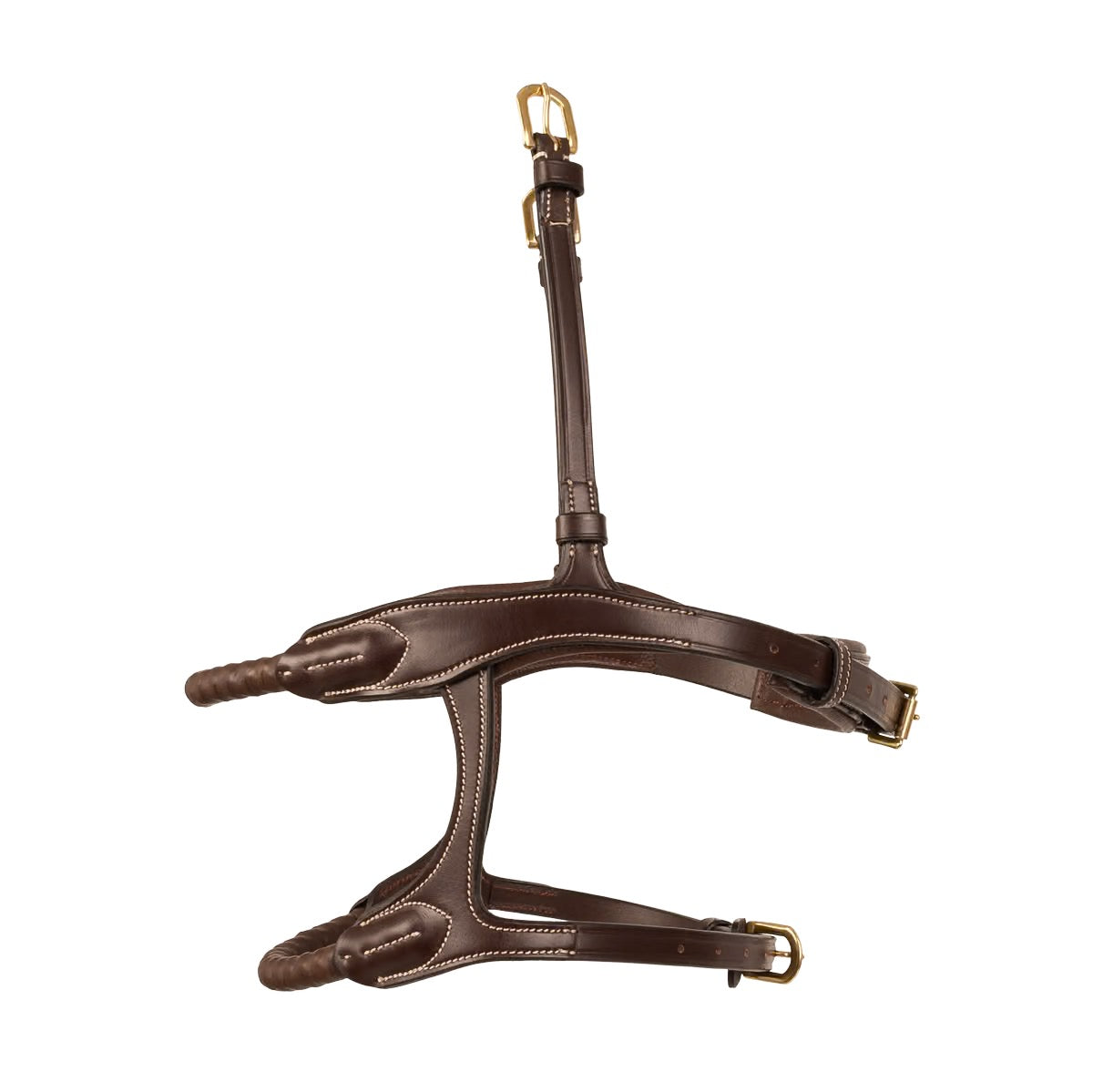 Dyon Double Rope Leather Covered Noseband