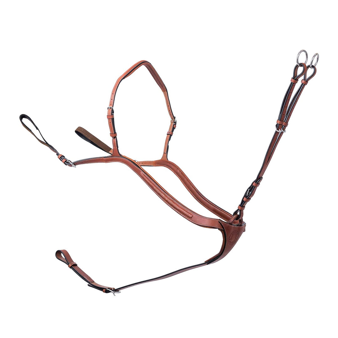 Butet hunting breastplate with adjustable bridge + sport martingale with rings