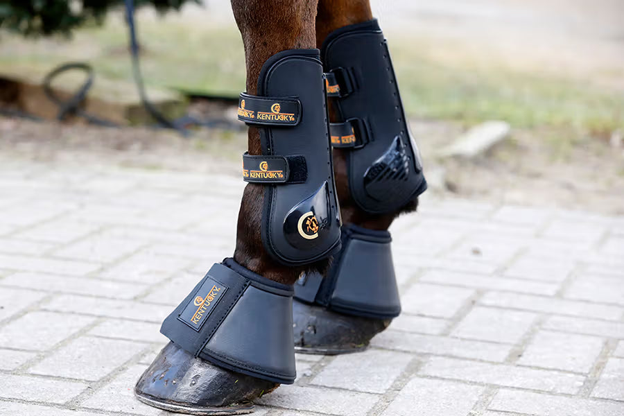 Kentucky Horsewear Leather Overreach Boots