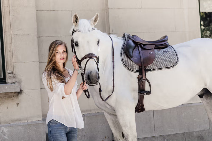 Kentucky Horsewear Saddle Pad Pied-De-Poule Jumping