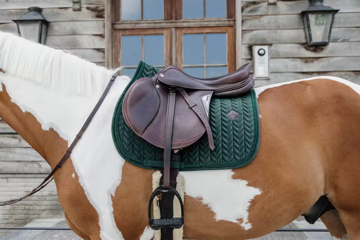 Kentucky Horsewear Saddle Pad Velvet Pearls Jumping
