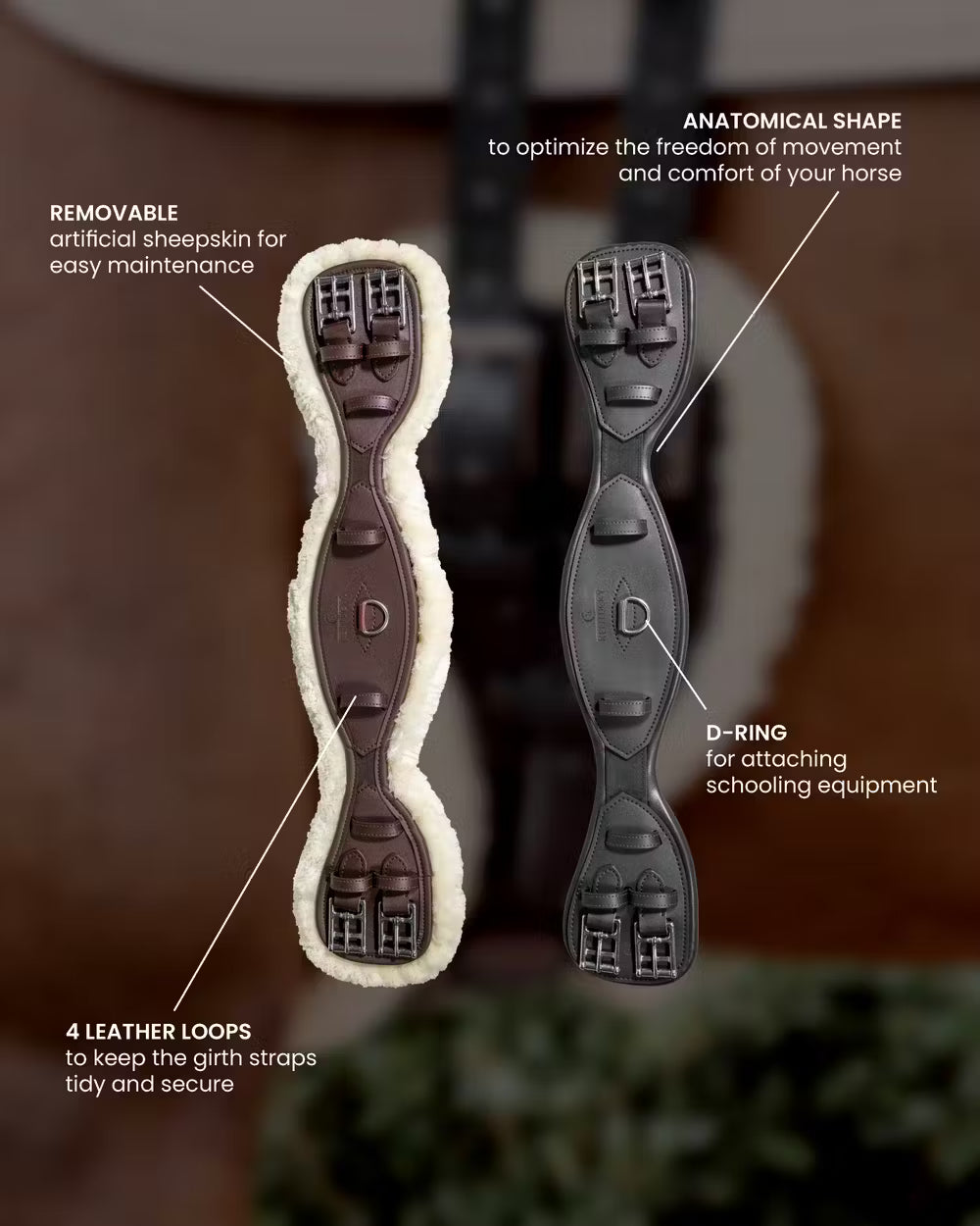 Kentucky Horsewear Sheepskin Anatomic Short Girth