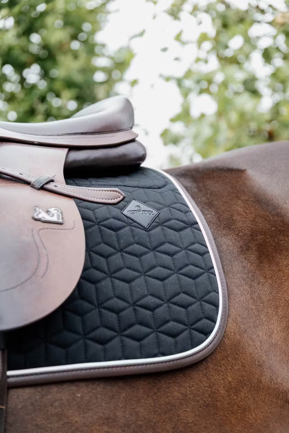 Kentucky Horsewear Skin Friendly Saddle Pad Jumping Star Quilting
