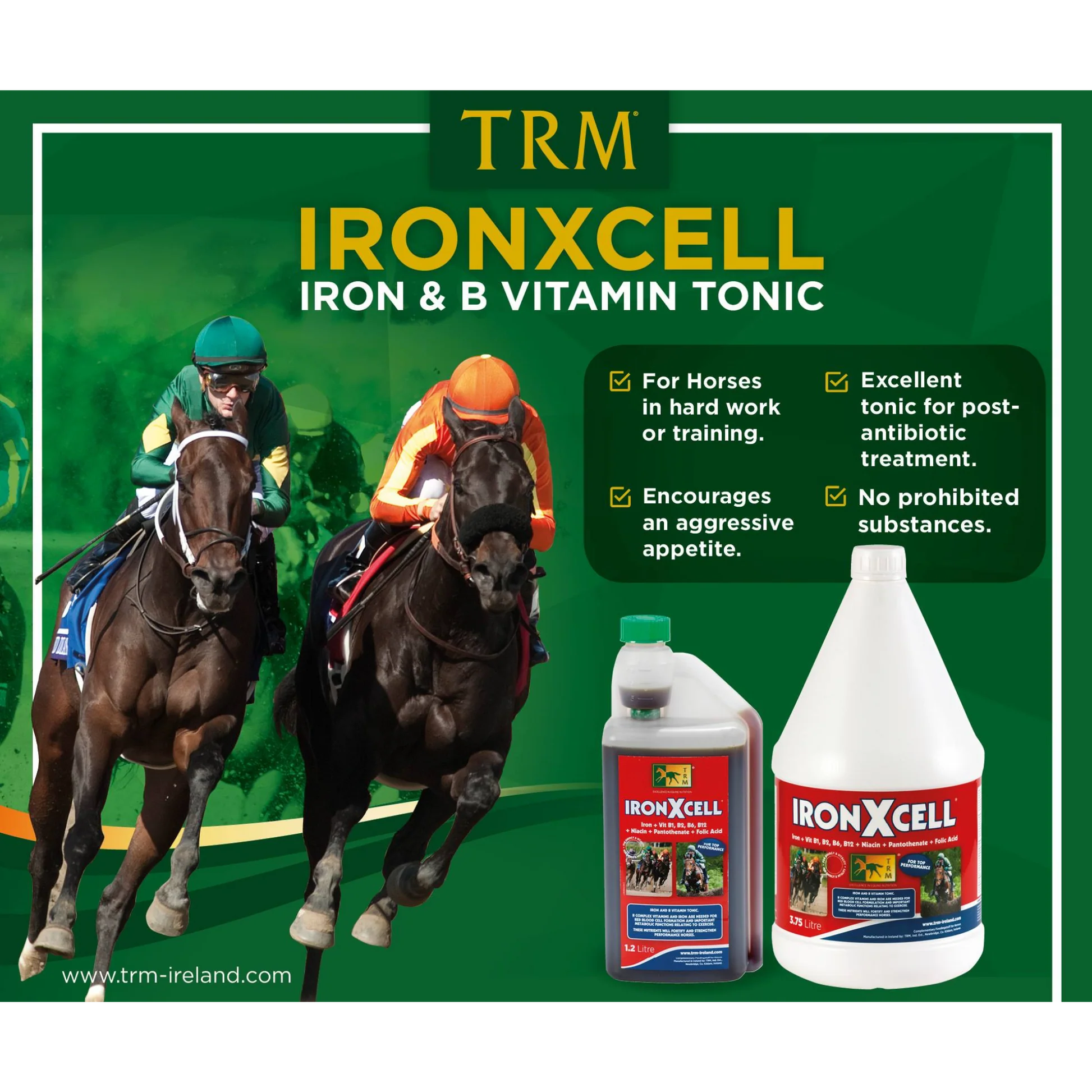 TRM IronXcell - Iron and B Vitamin Supplement for Horses