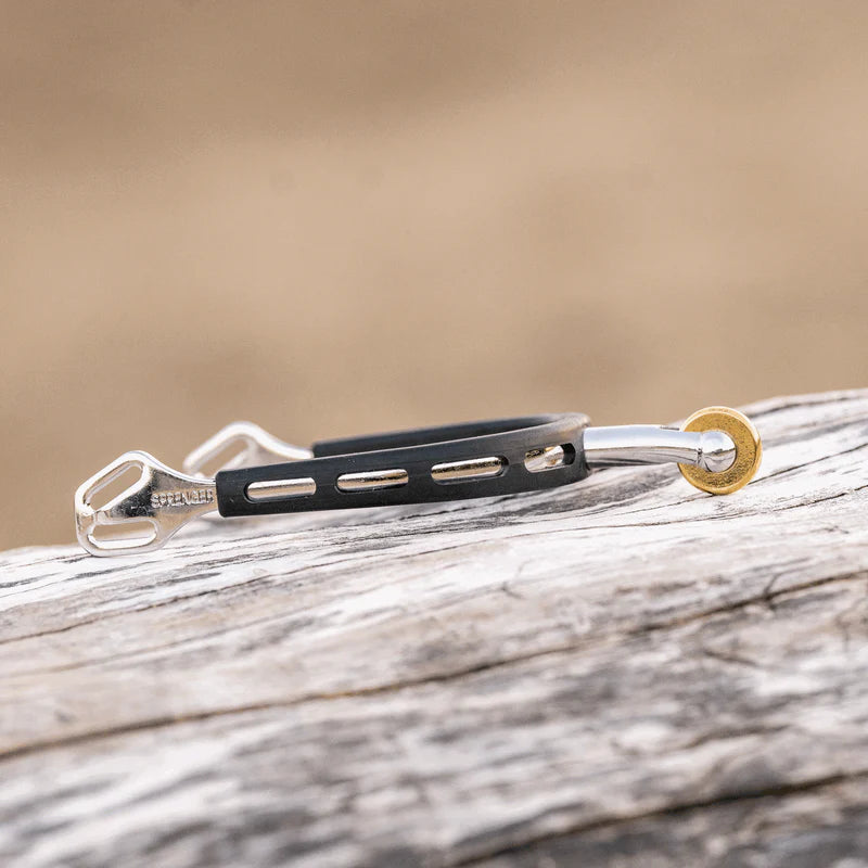 Sprenger Ultra Fit Extra Grip Spurs With Balkenhol Fastening - Stainless Steel, 35 Mm Rounded