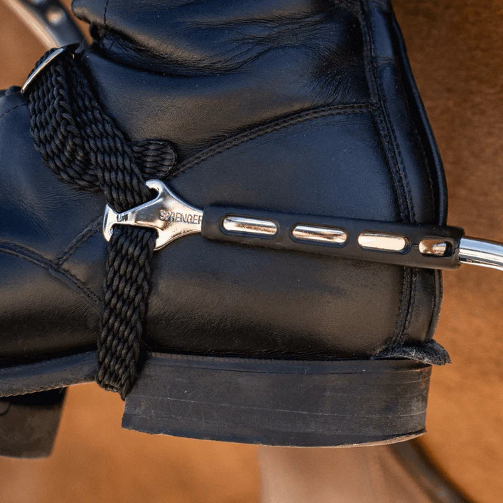 Sprenger Ultra Fit Extra Grip Spurs With Balkenhol Fastening - Stainless Steel, 35 Mm Rounded