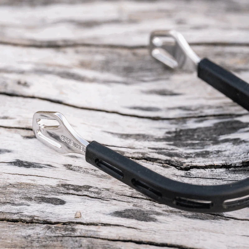 Sprenger Ultra Fit Extra Grip Spurs With Balkenhol Fastening - Stainless Steel, 35 Mm Rounded