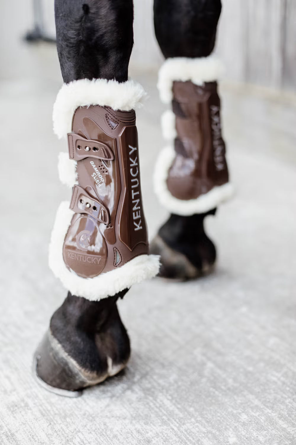 Kentucky Horsewear Vegan Sheepskin Tendon Boots Bamboo Elastic