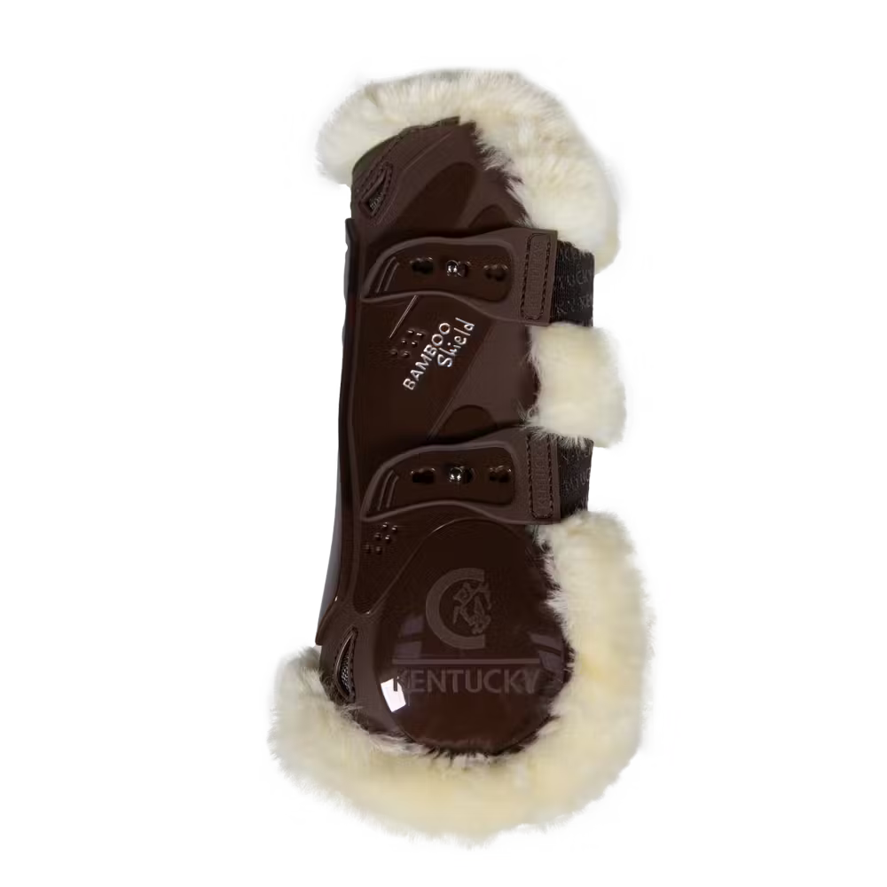 Kentucky Horsewear Vegan Sheepskin Tendon Boots Bamboo Elastic