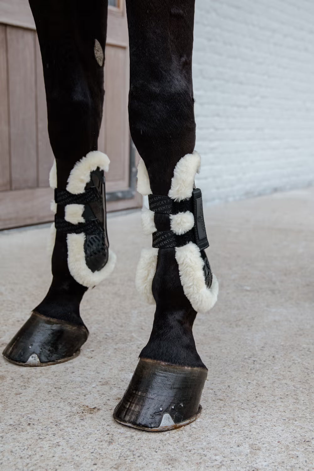 Kentucky Horsewear Vegan Sheepskin Tendon Boots Velcro