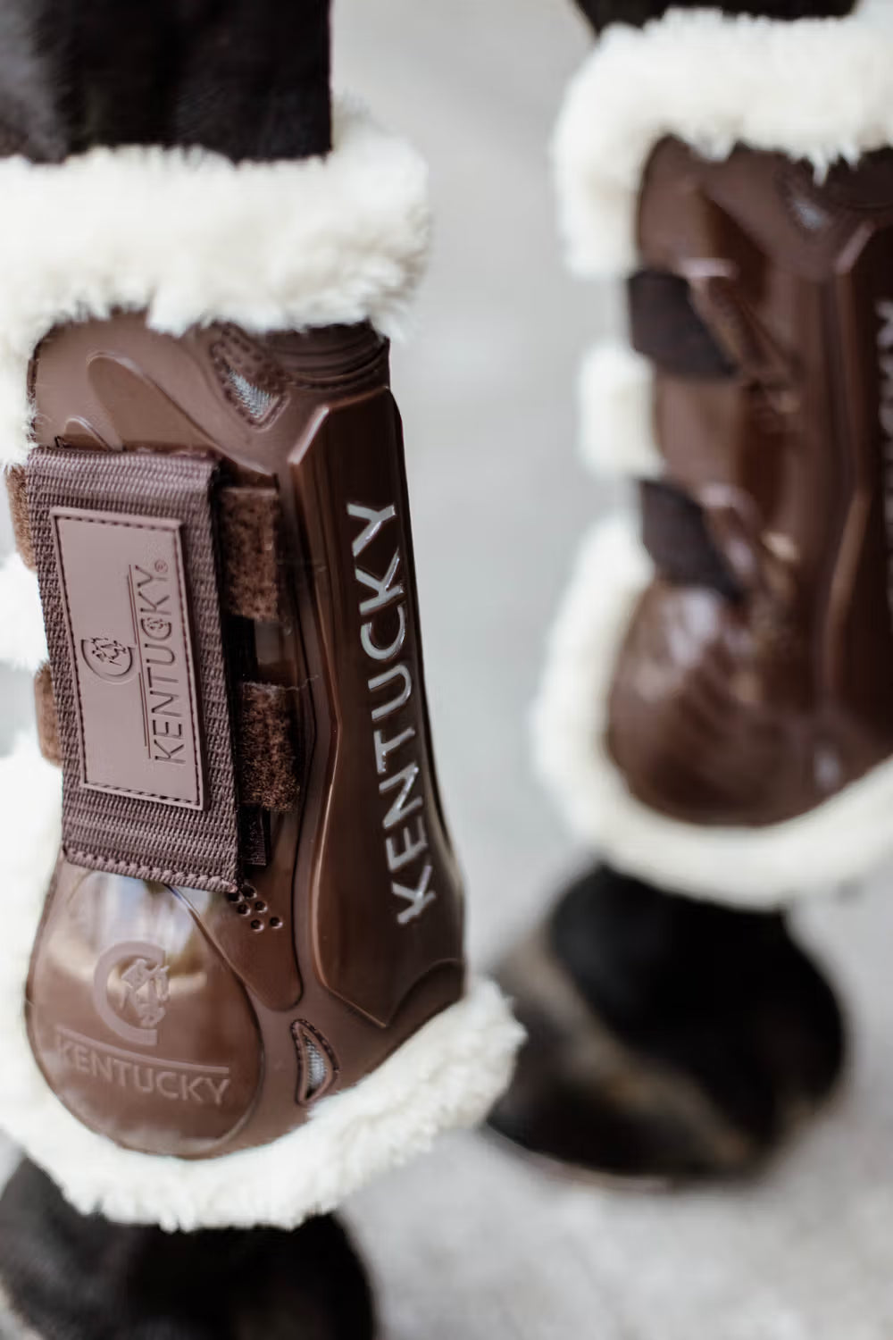 Kentucky Horsewear Vegan Sheepskin Tendon Boots Velcro