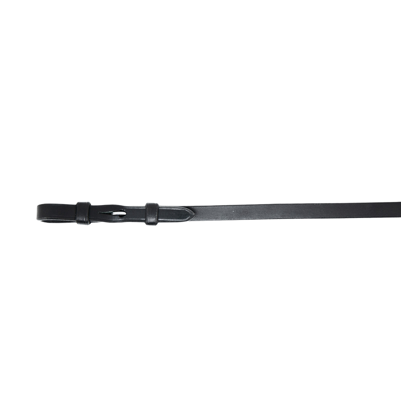 Trust Compiegne Pro leather curb reins, black with silver buckles