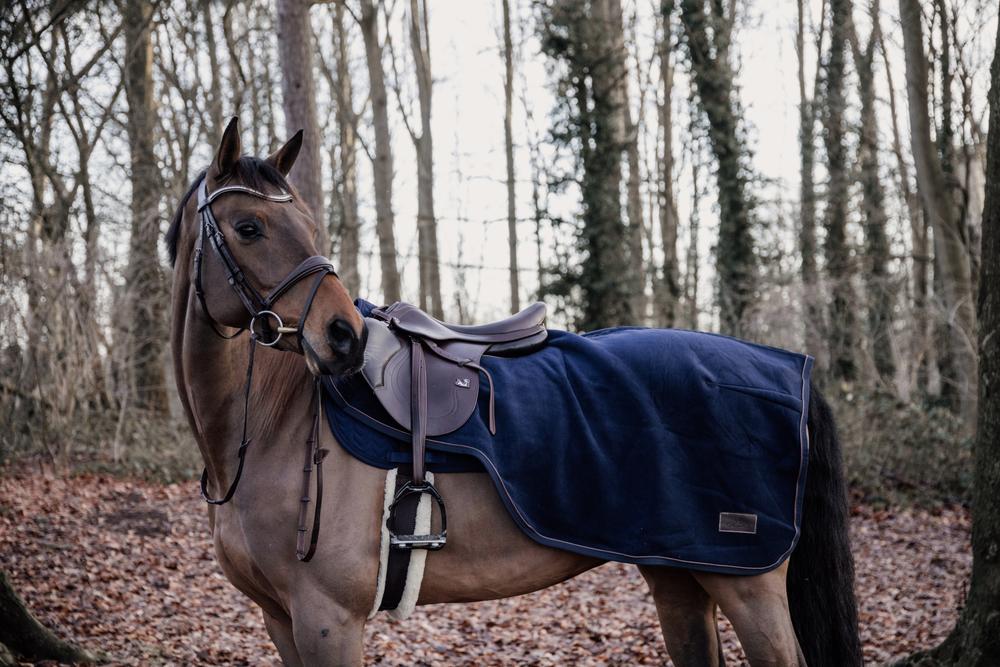 Kentucky Horsewear Riding Rug Heavy Fleece navy