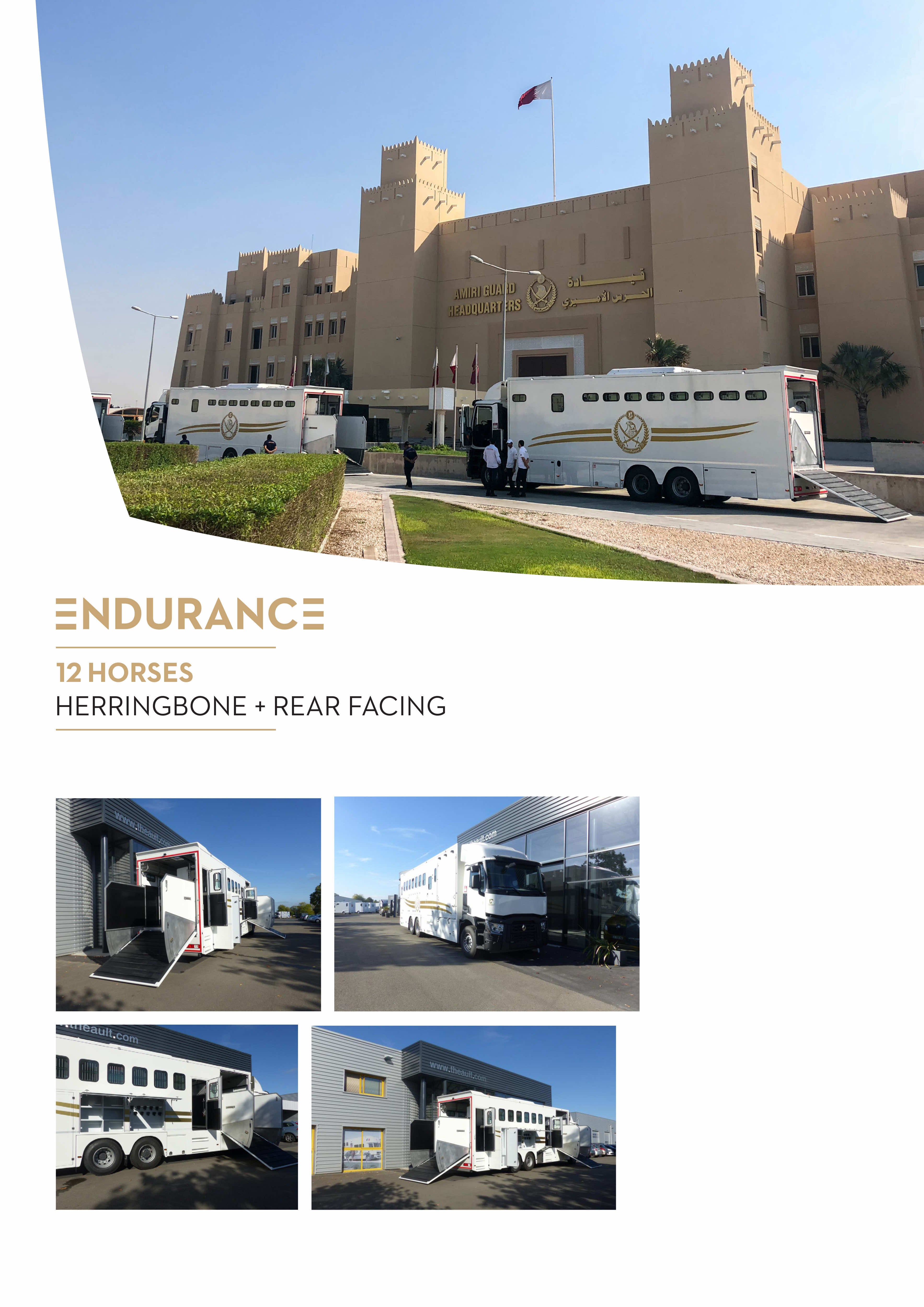 Theault Endurance horsebox configured for 12 horses
