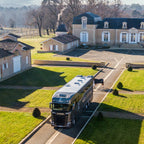 Front three-quarter view of a Theault Endurance horsebox