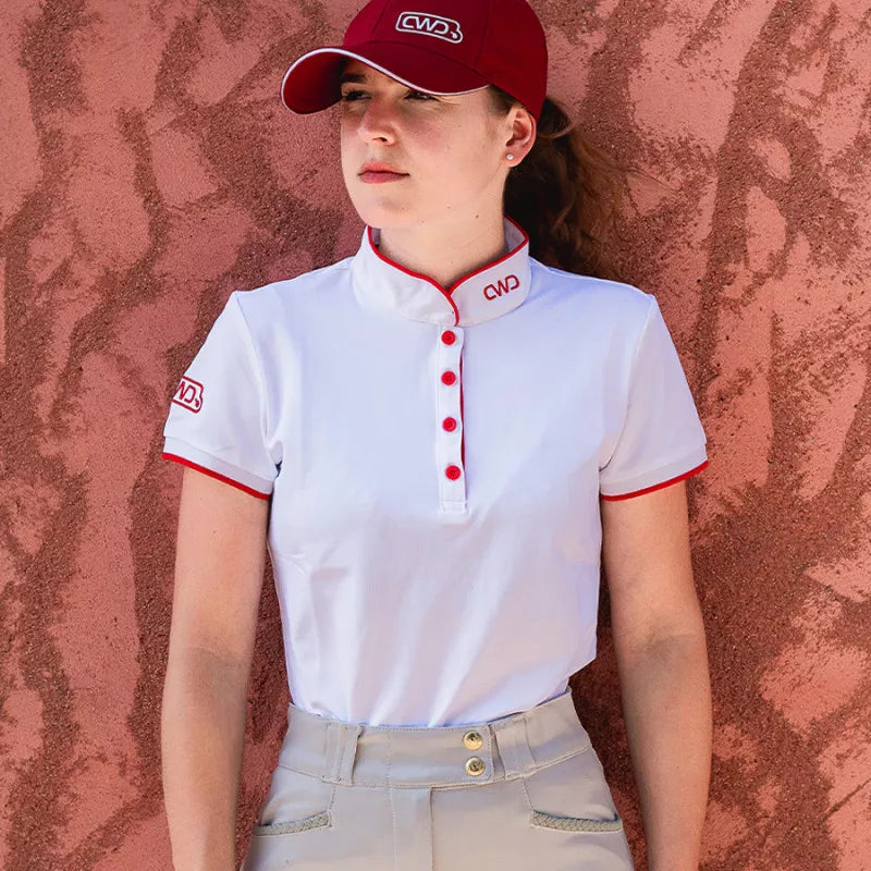 CWD - Womens White Polo (New Collection)