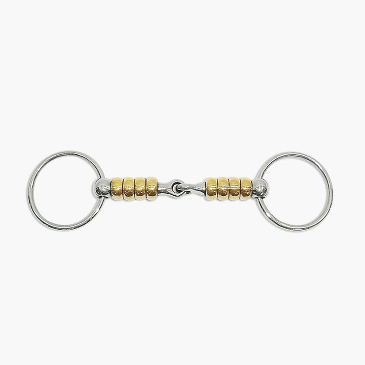 Metalab Magic System, Ring Snaffle Bit, Copper Cherry Roller