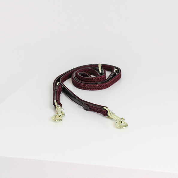 PLAITED NYLON DOG LEAD 2M