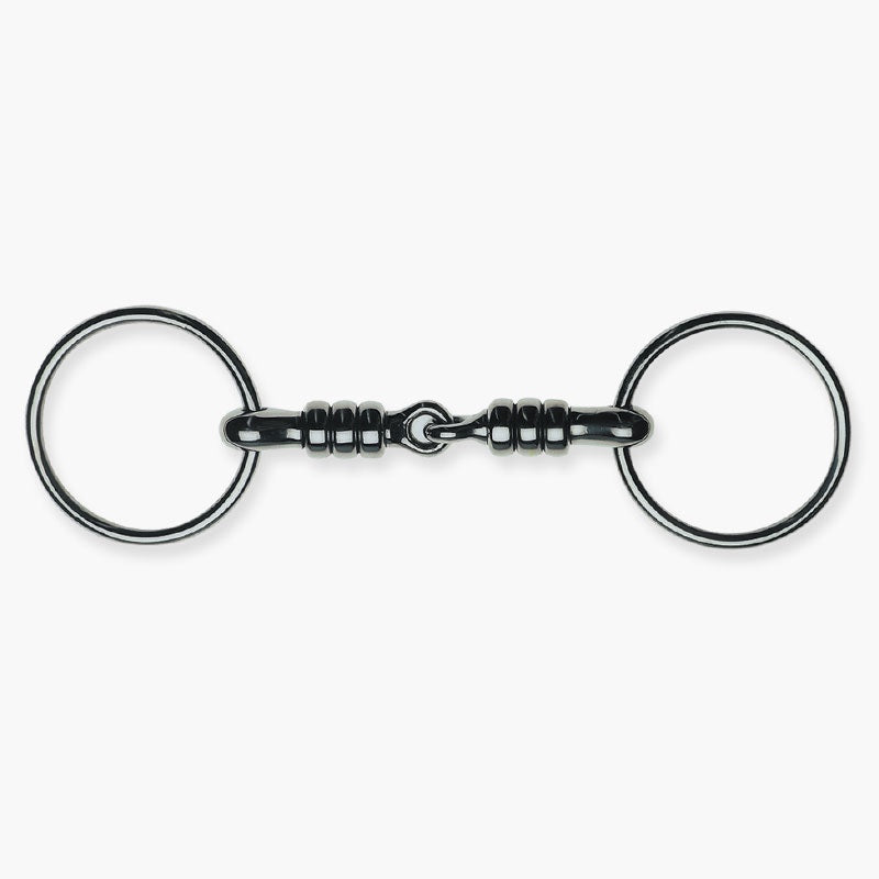 Loose Ring Snaffle, Single Jointed With Rollers 22Mm