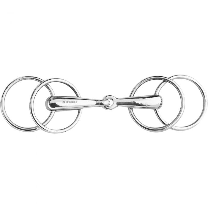 Loose Ring snaffle with 4 rings 20 mm - Stainless steel